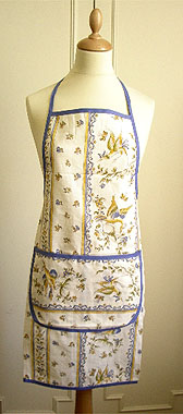 French Apron, Provence fabric (Moustiers) - Click Image to Close